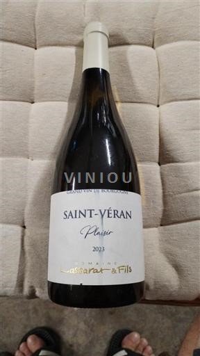 Vin Blanc sec Plaisir Domaine Lassarat & Fils 2023 France Bourgogne Saint-Véran AOC