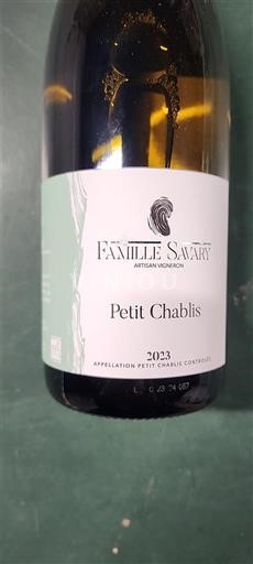 Burgundy Petit Chablis Famille Savary 2023