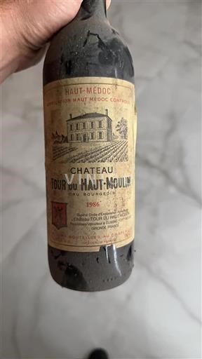 Burdeos Haut-Médoc Cru Bourgeois Tour du Haut-Moulin 1986