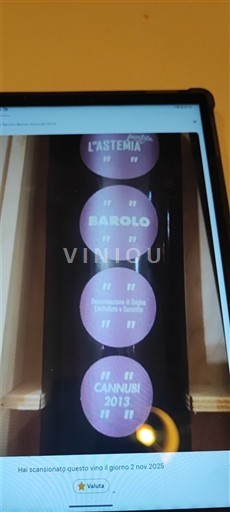 Piemonte Barolo L'Astemia Pentita Cannubi 2013