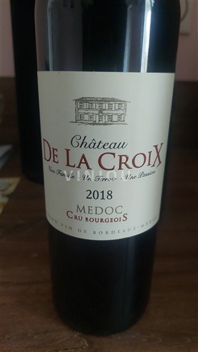 Bordeaux Médoc Cru Bourgeois Château La Croix 2018