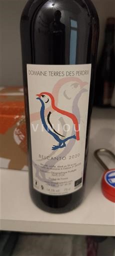 Languedoc og Roussillon Pays d'Oc Domaine Terres des Perdrix Belcanto 2020