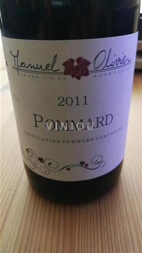 Bourgogne Pommard Manuel Olivier 2011