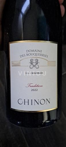 Thung lũng sông Loire Chinon Domaine Des Bouquerries Tradition 2022