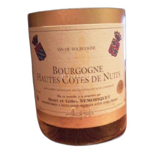 Burgundy Hautes Côtes de Nuits Henri et Gilles Remoriquet 2012