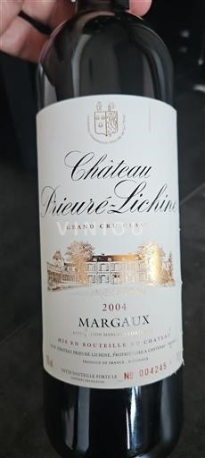 Bordeaux Margaux Grand Cru Château Prieuré-Lichine 2004