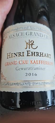 Alsace Alsace Grand Cru Grand Cru Henri Ehrhart Grand Cru Kaefferkopf 2016