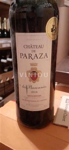 Languedoc Minervois Château Paraza Les Baronnie 2016
