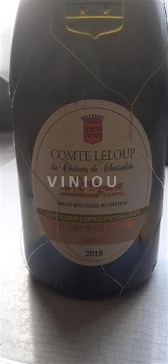 Loirevallei Muscadet-Sèvre-et-Maine Château Chasseloir Chereau Carre des Ceps Centenaires 2018