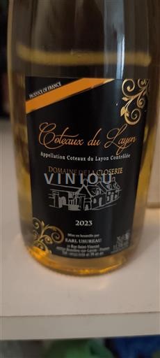Loiredalen Coteaux-du-Layon Domaine La Closerie 2023