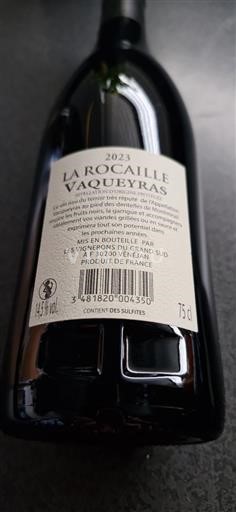 Thung lũng Rhône Vacqueyras Les Vignerons du Grand Sud La Rocaille 2023