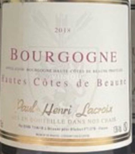 Бургундія Не вказано Paul Henri Lacroix 2018