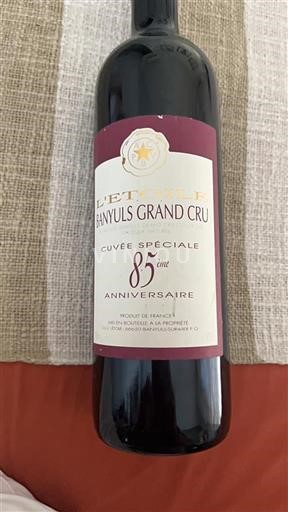 Roussillon Banyuls Grand Cru Grand Cru L'Etoile Cuv%c3%a9e Sp%c3%a9ciale 85%c3%a8me Anniversaire Ei vuosikertaa