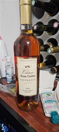 Bordeaux Sauternes Château Jean Galan 2018