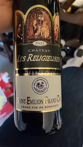 Bordeaux Saint-Émilion Grand Cru Grand Cru Château Les Religieuses 2022