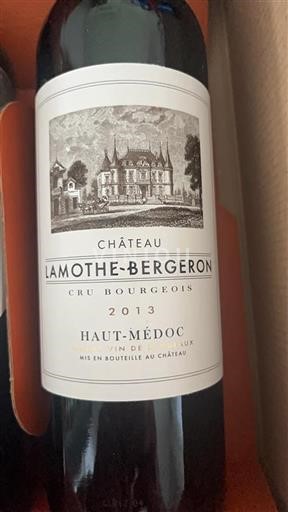 Burdeos Haut-Médoc Château Lamothe-Bergeron 2013