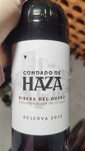 Castilla y León Ribera del Duero Condado de Haza Reserva 2018