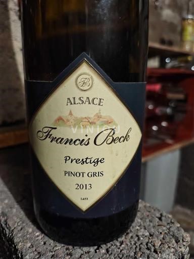 Alsace Pinot Grigio Grand Cru Francis Beck Prestige 2013