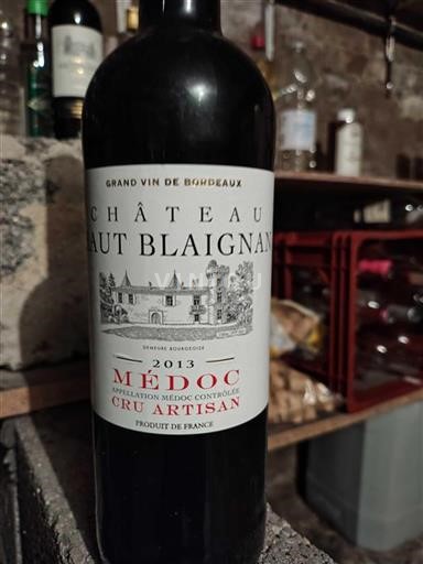 Bordeaux Médoc Château Haut Blaignan 2013