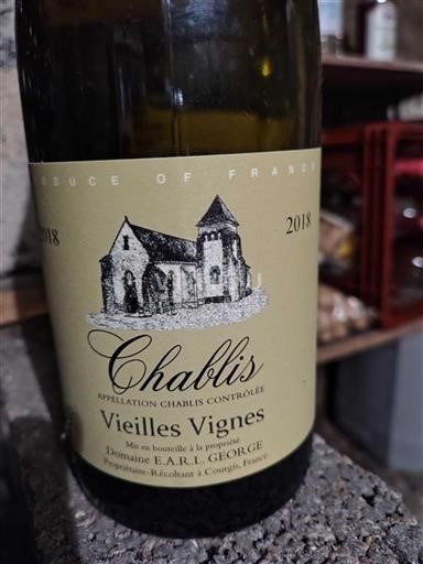 Borgoña Chablis Domaine E.A.R.L. George Vieilles Vignes 2018