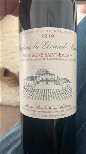 Bordeaux Montagne-Saint-Émilion Château La Grande Barde 2019