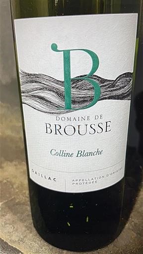 Southwest Gaillac Domaine Brousse Colline Blanche Non-Vintage