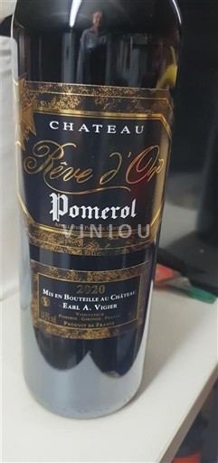Bordoja Pomerol Château Rêve Or 2020