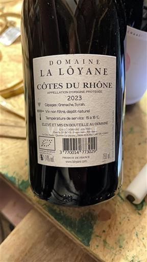 Rhône Valley Côtes-du-Rhône Domaine La Lôyane 2023
