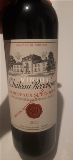 Bordeaux Bordeaux Supérieur Château Recougne 2022