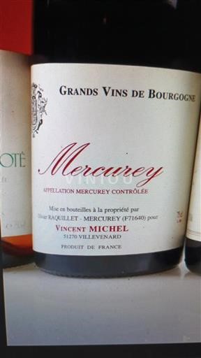 Bourgogne Mercurey Vincent Michel 1999