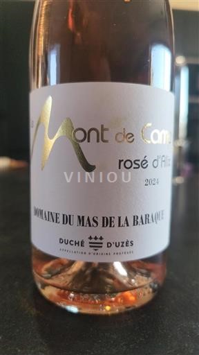Vale do Ródano Ducado de Uzès Domaine Mas de la Baraque Mont de Camp, rosé d'Alix 2024