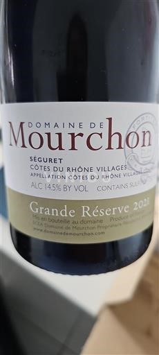 Rhônetal Côtes-du-Rhône-Dörfer Domaine Mourchon Grande Réserve 2021