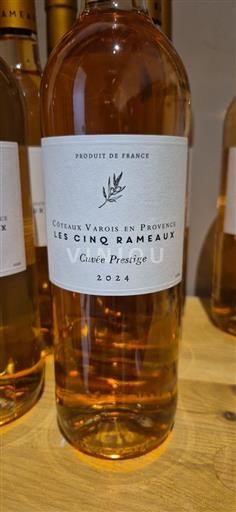Vin Rosé sec Cuvée Prestige Les Cinq Rameaux 2024 France Provence Coteaux Varois en Provence AOC
