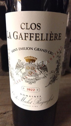 Bordoja Saint-Émilion Grand Cru Grand Cru Clos La Gaffelière 2022