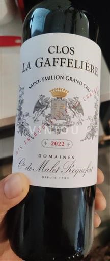 Burdeos Saint-Émilion Gran Cru Grand Cru Clos La Gaffelière 2022