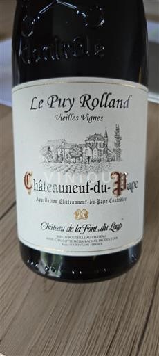 Valle del Ródano Châteauneuf-du-Pape. Château La Font du Loup Le Puy Rolland 2019