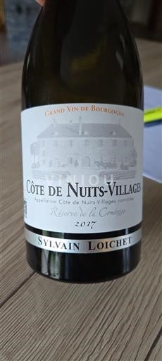 Borgoña Côte de Nuits Villages Sylvain Loichet Réserve de la Comtesse 2017