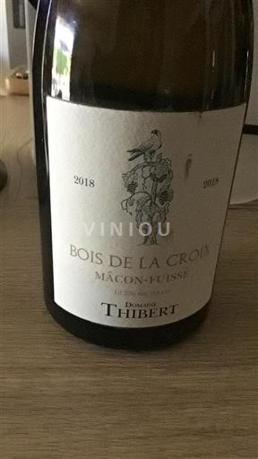 Bourgogne Mâcon et mâcon-villages Domaine Thibert Bois de la Croix 2018