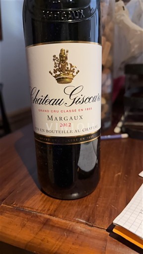 Bordeaux Margaux Grand Cru Château Giscours 2012