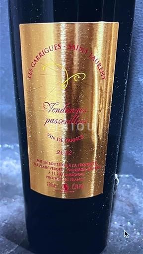 Jihozápad Nespecifikováno Les Garrigues - Saint Laurent Vendanges Passerillées 2012