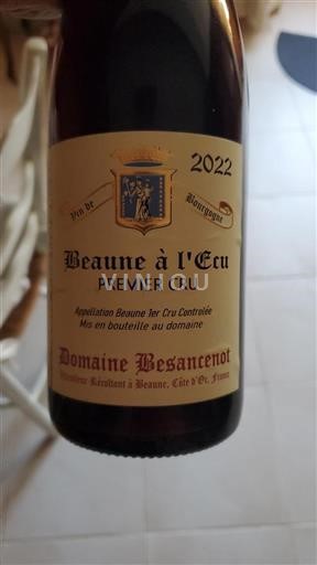 Bourgogne Beaune Premier Cru Domaine Besancenot Beaune à l'Ecu 2022