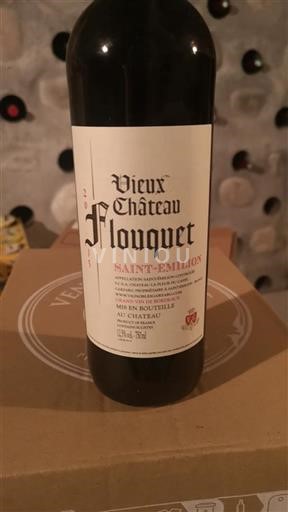Vin Rouge sec Château Vieux Flouquet 2013 France Bordeaux Saint-Émilion AOC