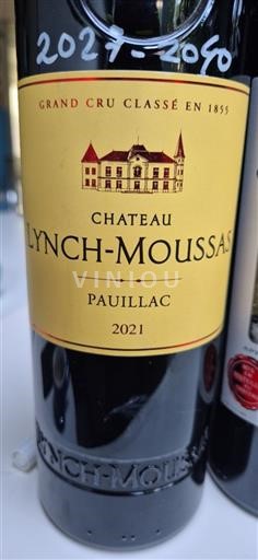 Bordeaux Pauillac Grand Cru Château Lynch-Moussas 2021