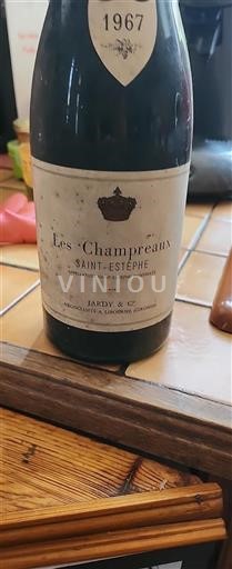 Burdeos Saint-Estèphe Les Champreaux 1967