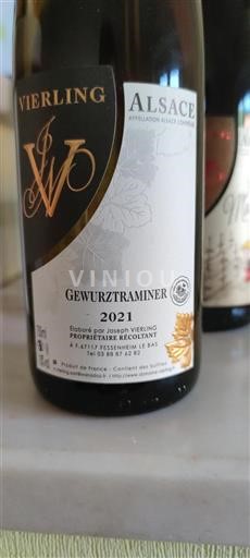 Alsace Grand Cru Vierling Gewurztraminer 2021