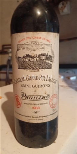 Bordeaux Pauillac Grand Cru Château Grand-Puy-Lacoste Saint Guirons 1983