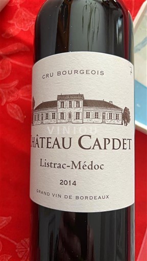 Bordeaux Listrac-Médoc Cru Bourgeois Château Capdet 2014