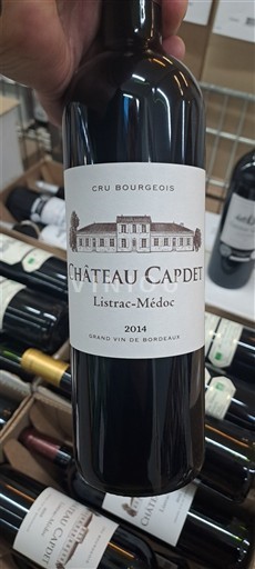Bordeaux Listrac-Médoc Cru Bourgeois Château Capdet 2014