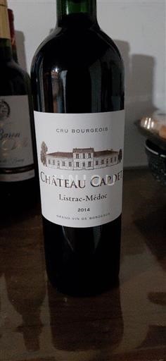 Bordeaux Listrac-Médoc Cru Bourgeois Château Capdet 2014