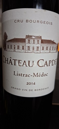 Bordo Листрак-Медок Cru Bourgeois Château Capdet 2014